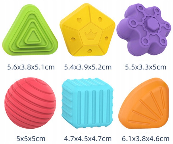 ELASTYCZNA KOSTKA SENSORYCZNA EDUKACYJNA MONTESSORI GUMKI SORTER KLOCKÓW Kod producenta 5903039728837