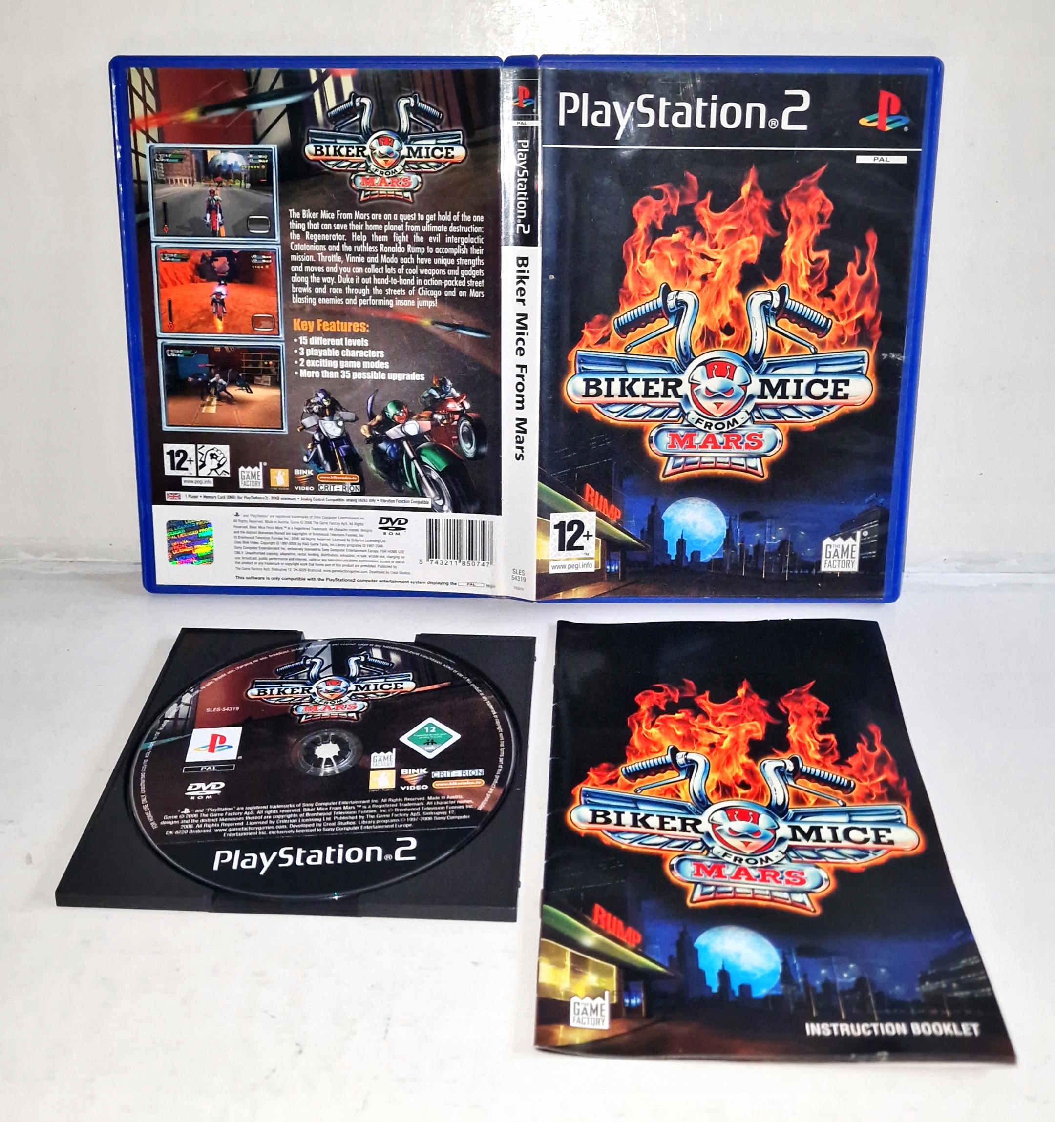 Gra BIKER MICE FROM MARS PS2 3XA