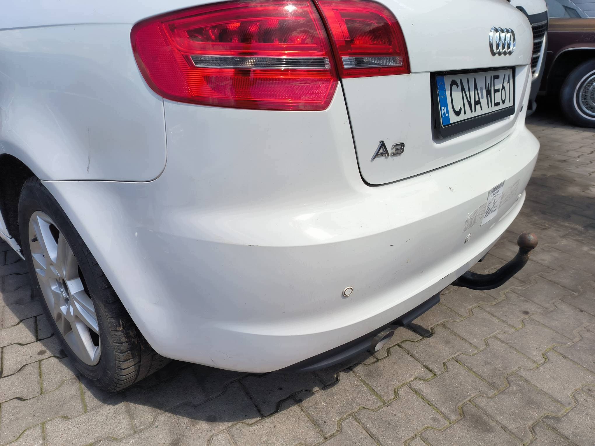 bumper rear part LY9C AUDI A3 8P LIFT
