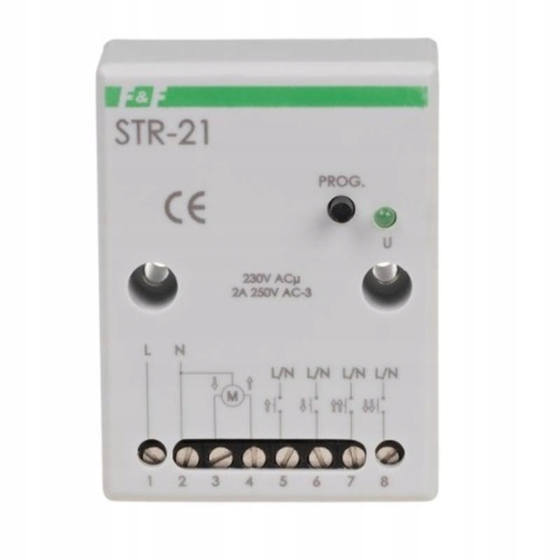 Dvoutlačítkový ovladač rolet STR-21 Ff