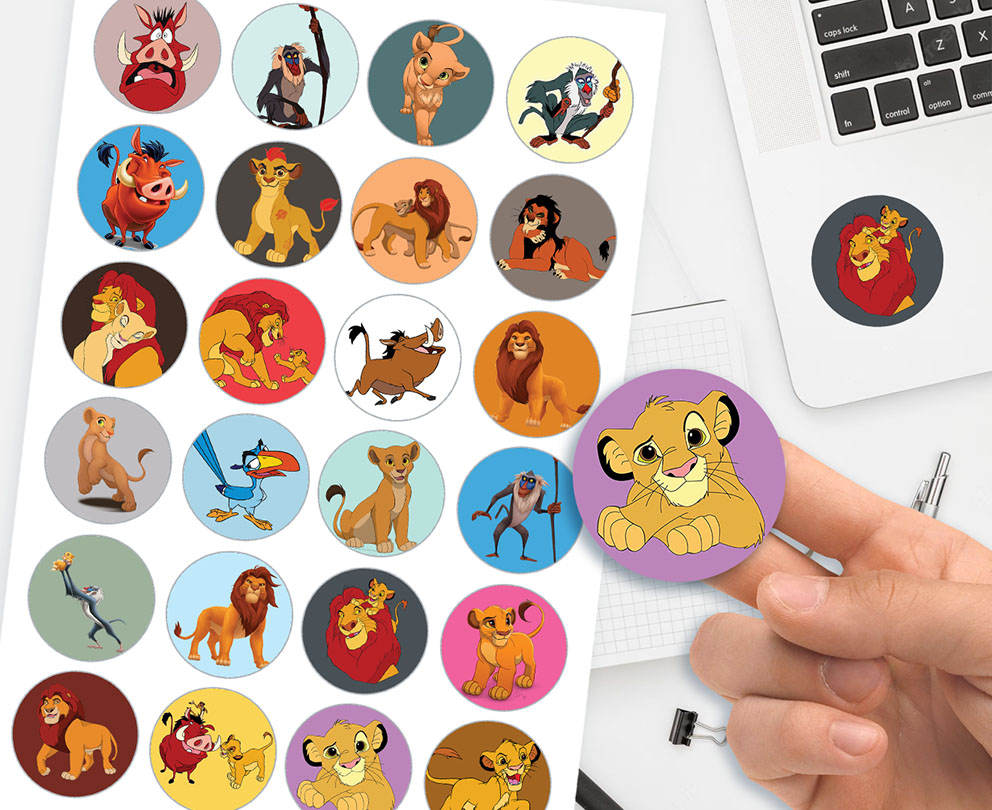 MARKOWE NAKLEJKI KRÓL LEW SUPER JAKOŚĆ 24SZT Rodzaj gadżetu filmowy gamingowy