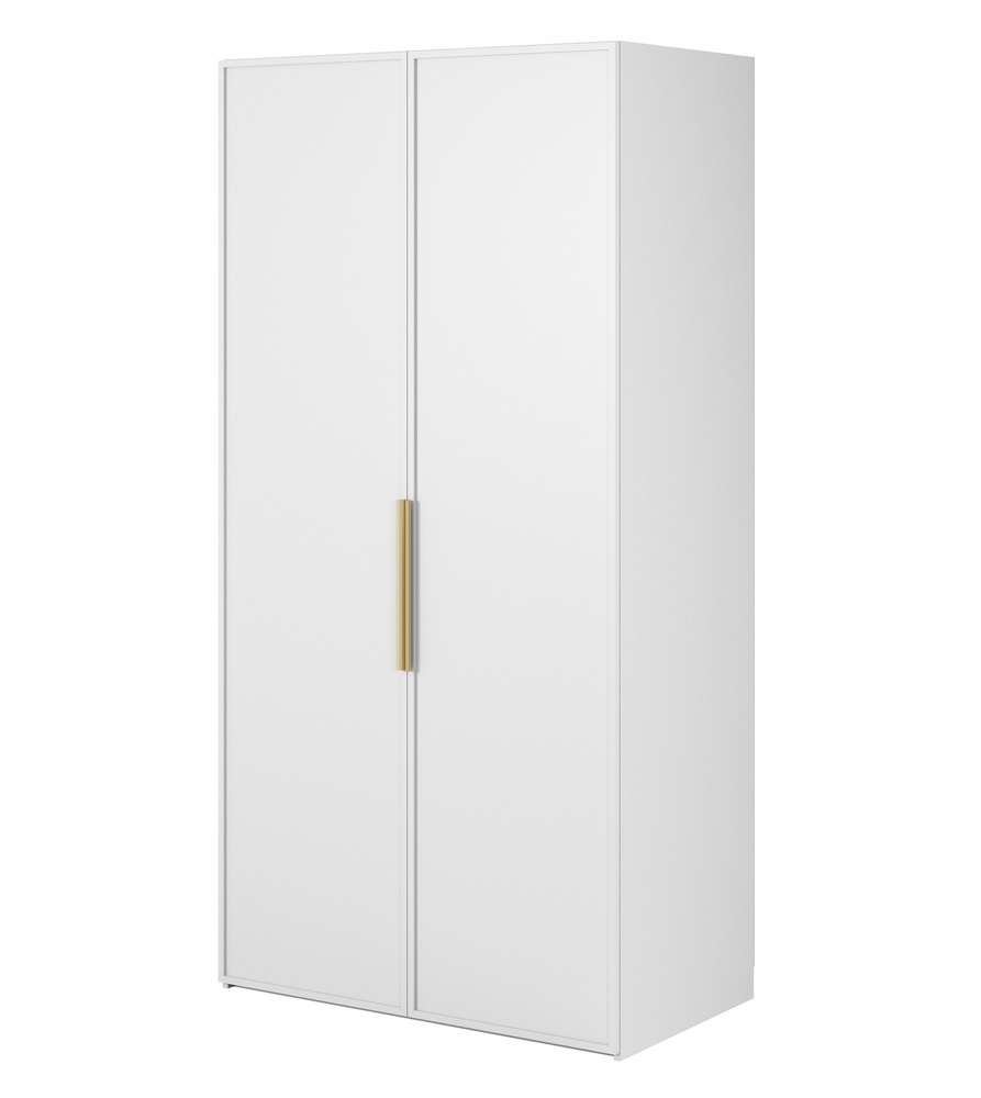 Skříň Frame s tyčí 100 cm, bílá