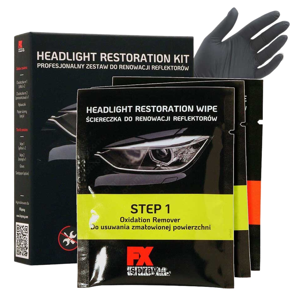 Fx Clt ściereczki do renowacji reflektorów, lamp