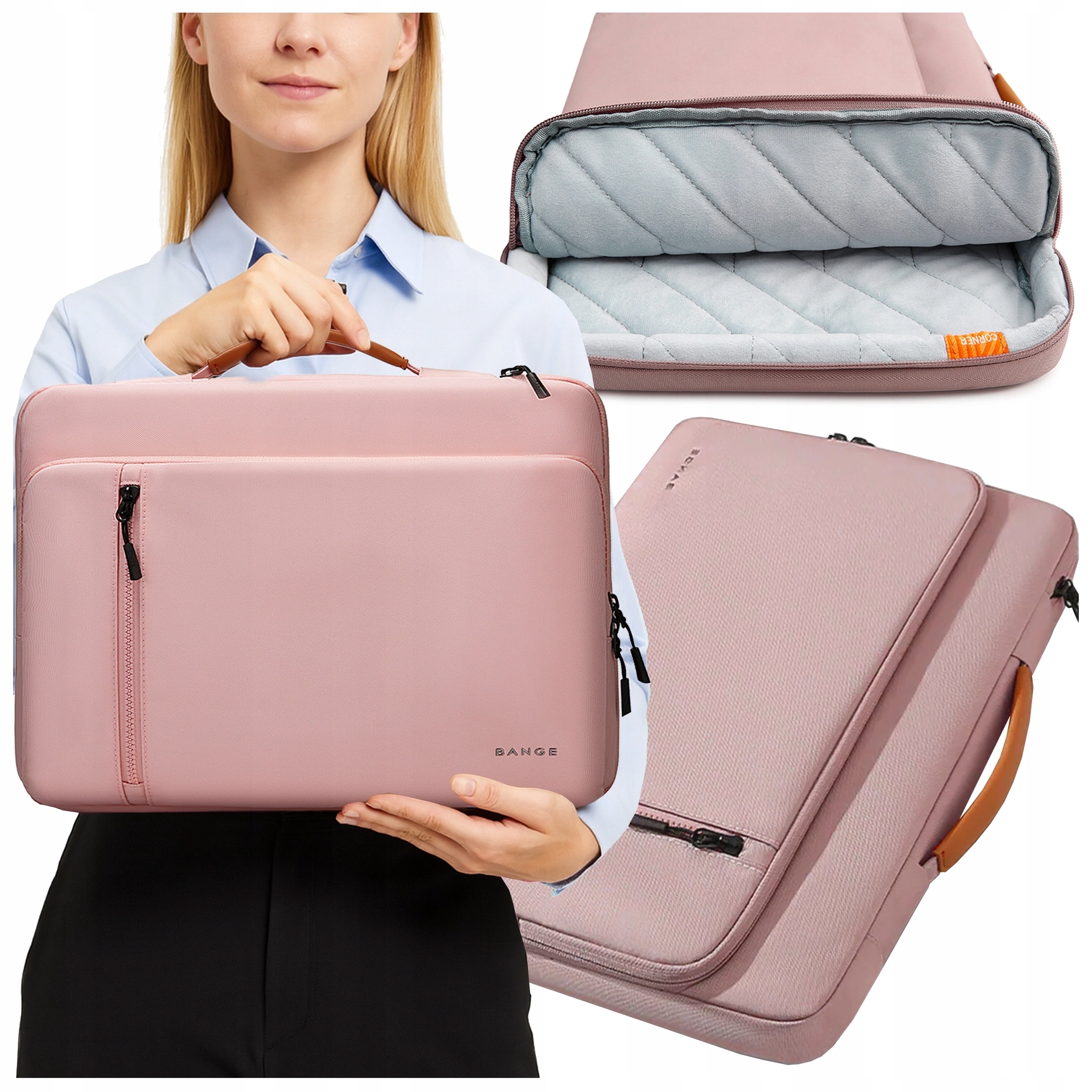 Taška Bange na notebook do velikosti 15.6", prostorná a pohodlná, odolná městům pro práci