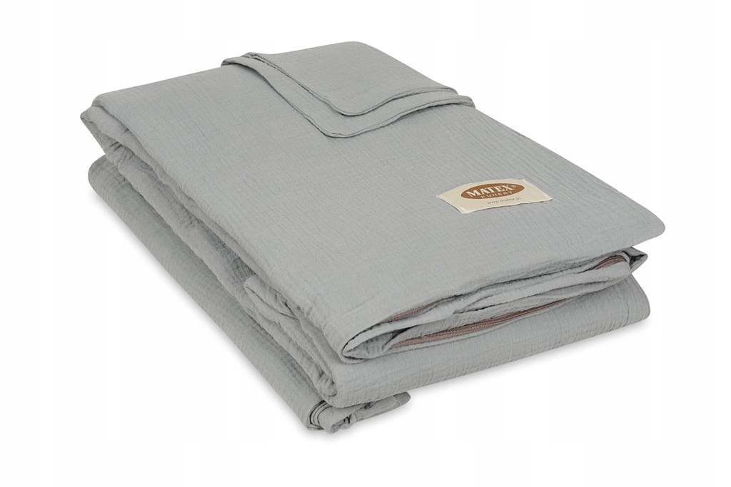 Posteľná Bielizeň mušelínová bavlna v prémiovej krabičke 160x200 44, šedá