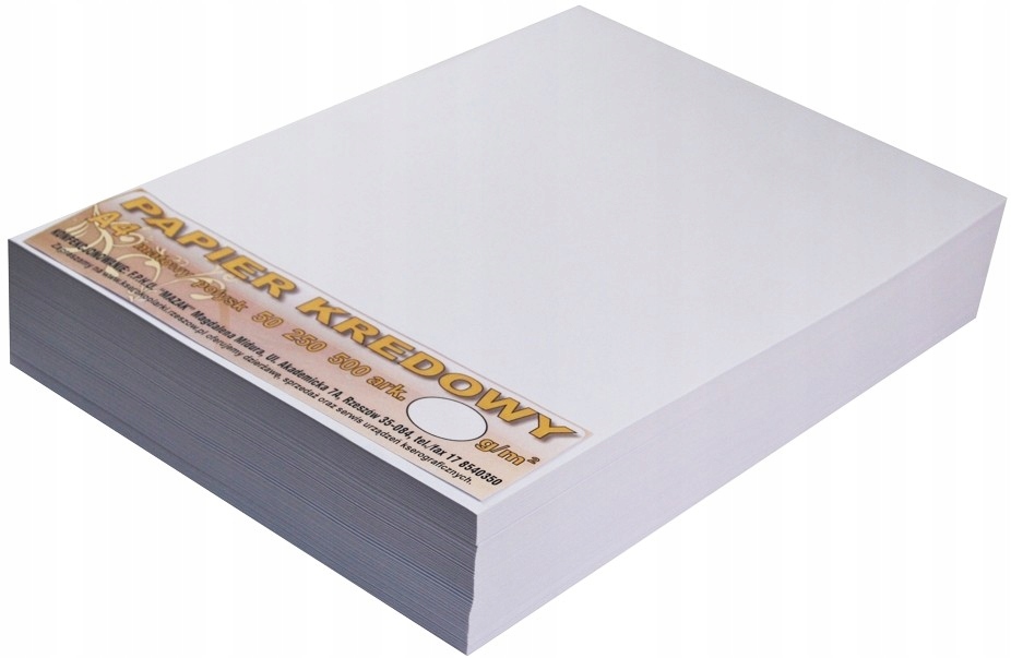 

Papier kredowy 250 g/m2 Matowy A4 50 arkuszy