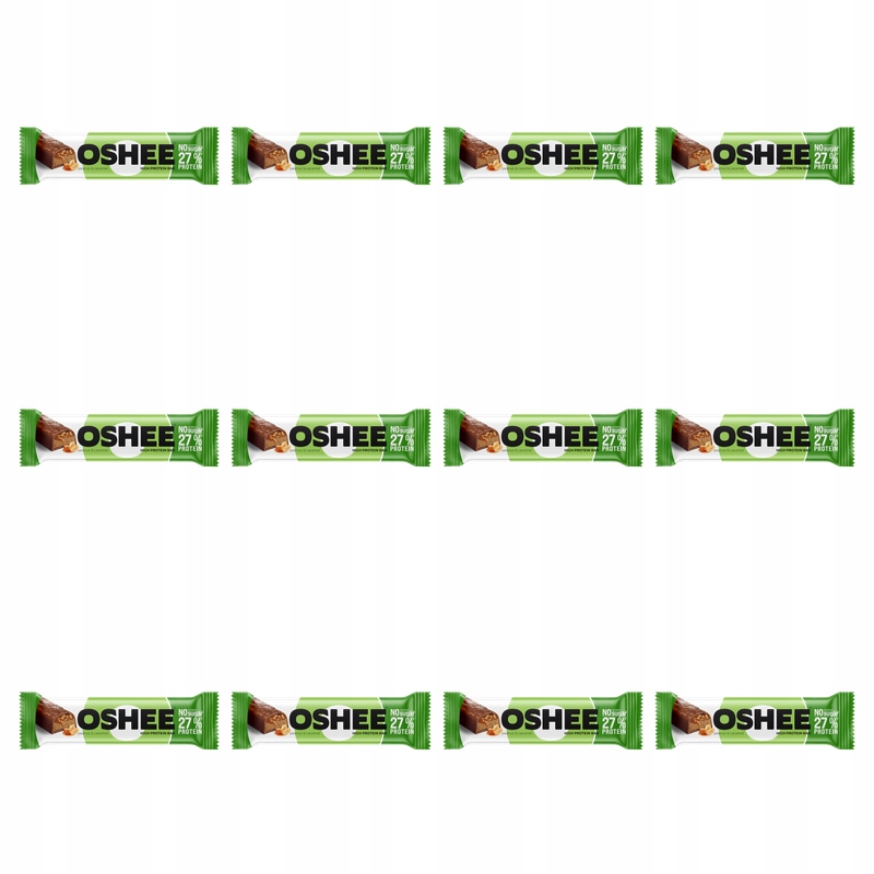 Oshee baton proteinowy o smaku orzechowo-karmelowym 49g X12
