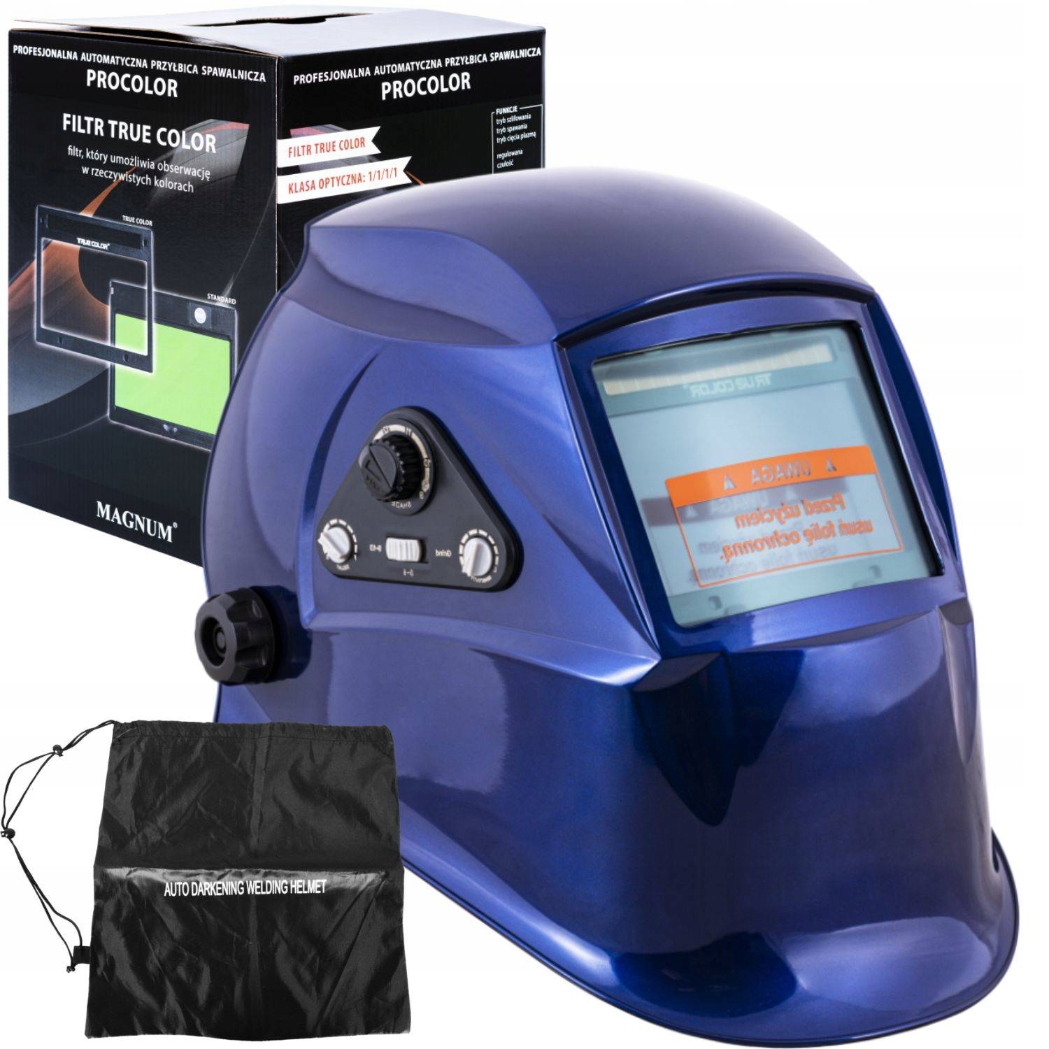 PRZYŁBICA AUTOMATYCZNA MAGNUM PROCOLOR NIEBIESKA