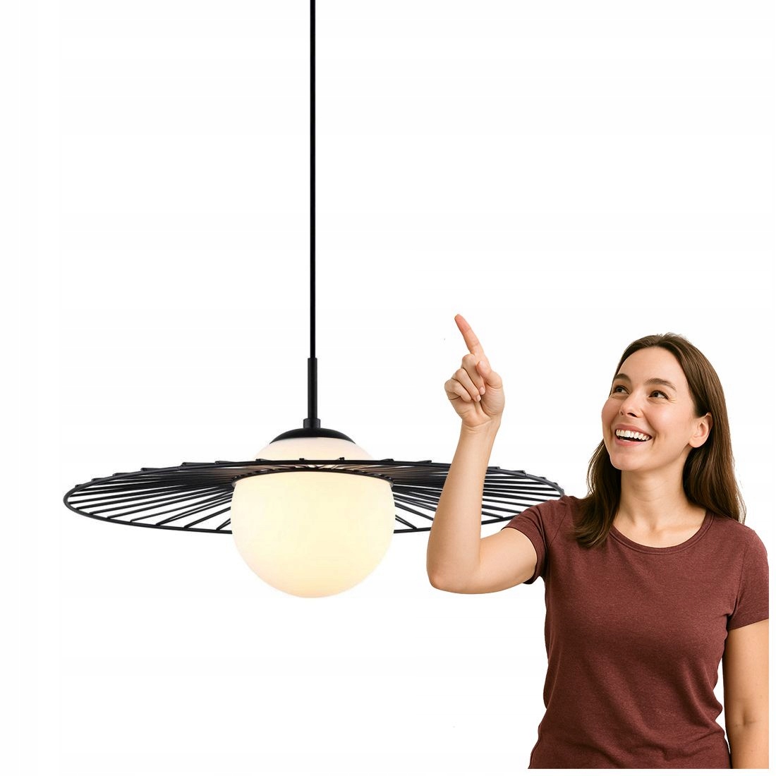Závěsná lampa Sally MDM-4003/1 Bk Italux
