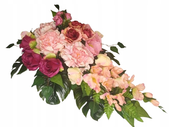 Náhrobní věnec s kyticí na hrob hřbitova