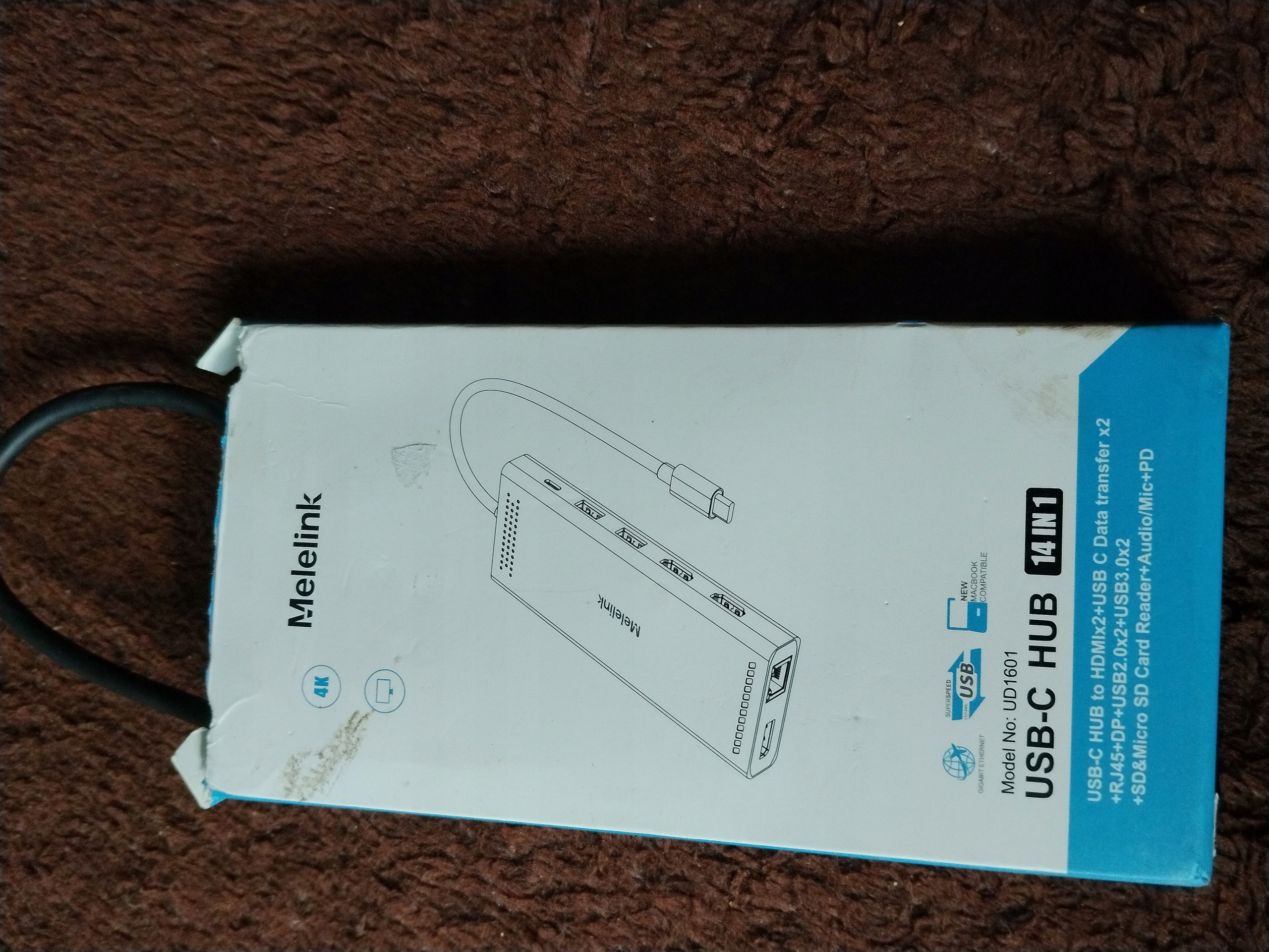 Koncentrator USB-C ABIWAZY ADAPTER 14W1