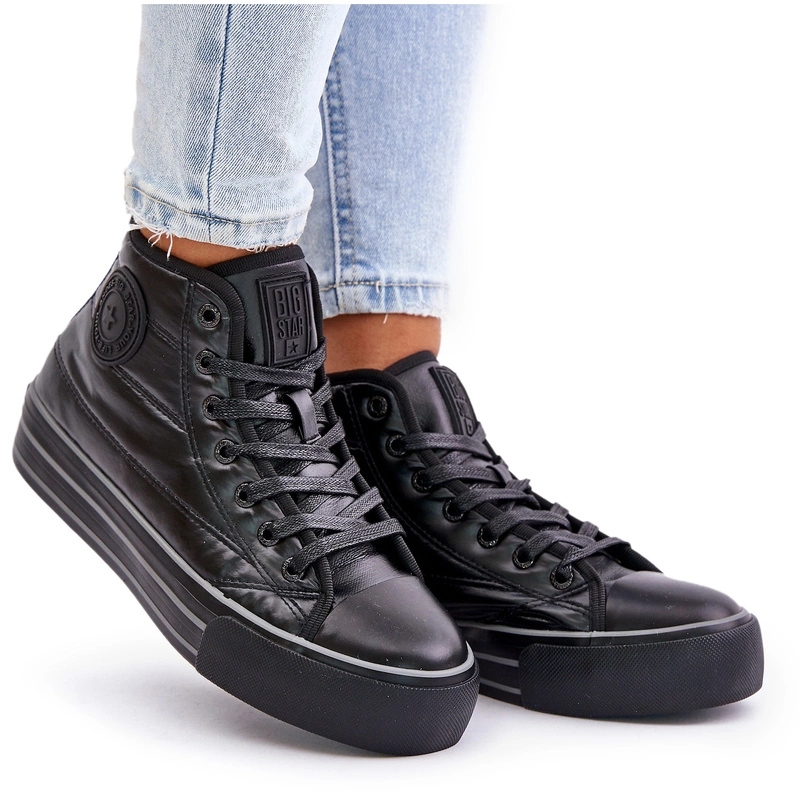 Dámské Zateplené Tenisky Na Platformě Big Star OO274A471 Černé 37