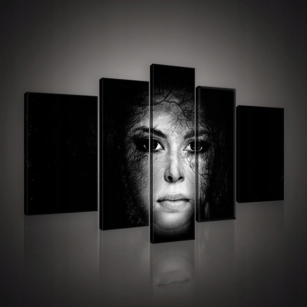 Obraz 170x100 modulárny portrét tvár korene mystika emócie umenie dekor