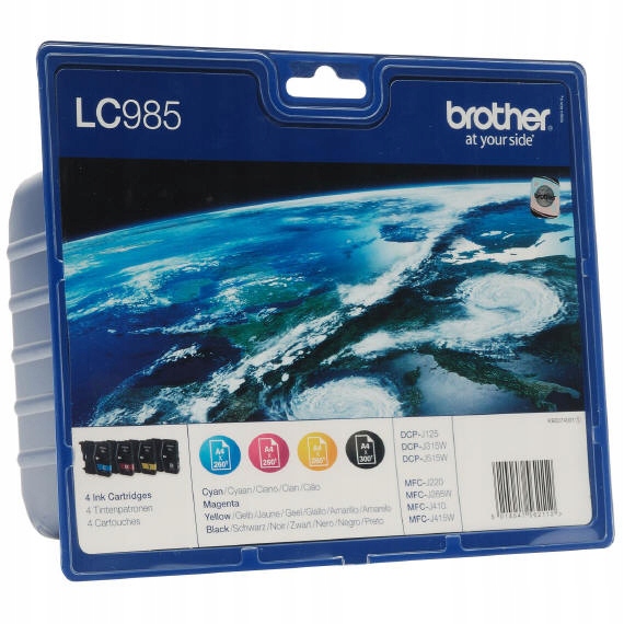 

4x tusz org. Brother LC-985 Cmyk J140W J315W J515W