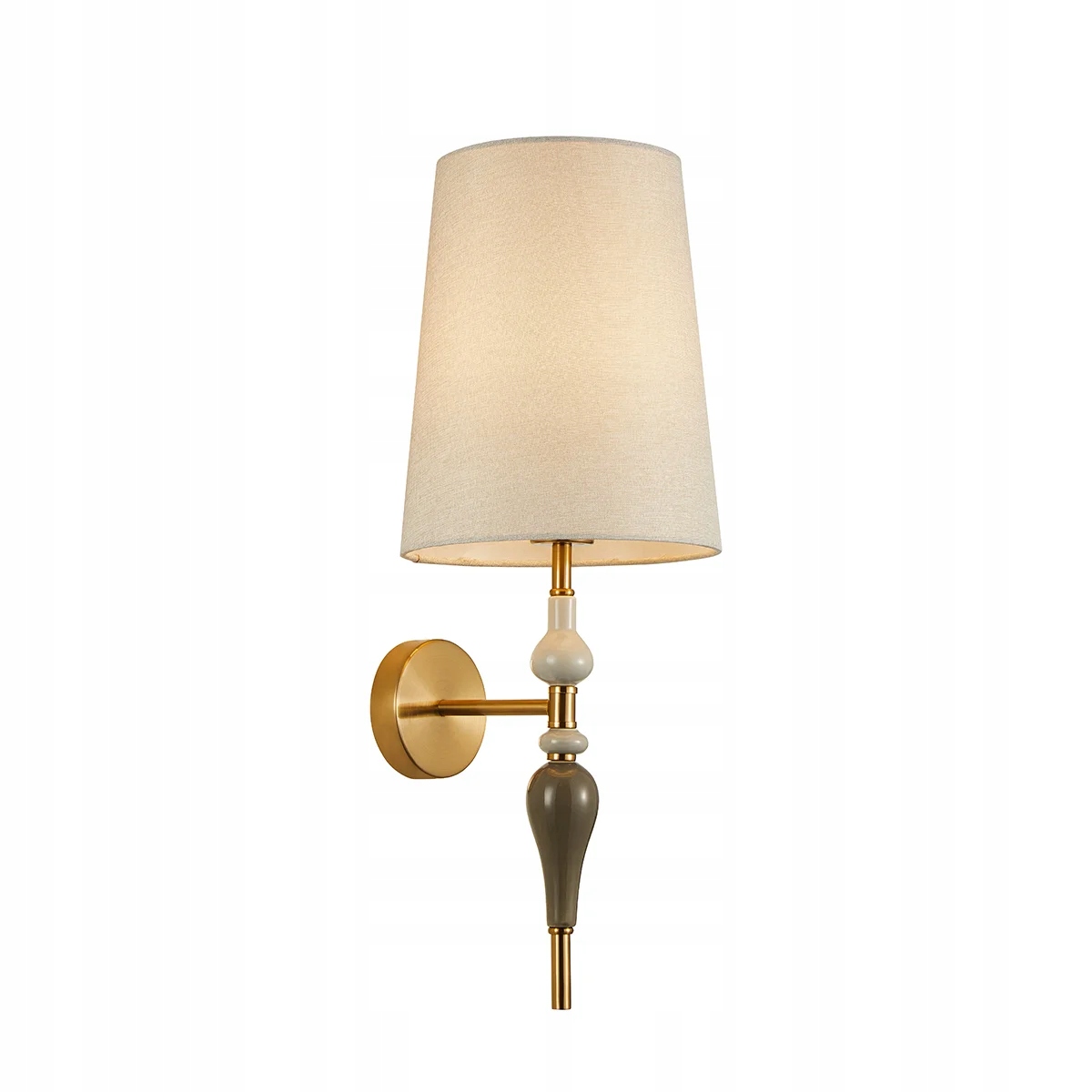 Klasická hnedá nástenná lampa s tienidlom do obývacej izby a spálne Italux