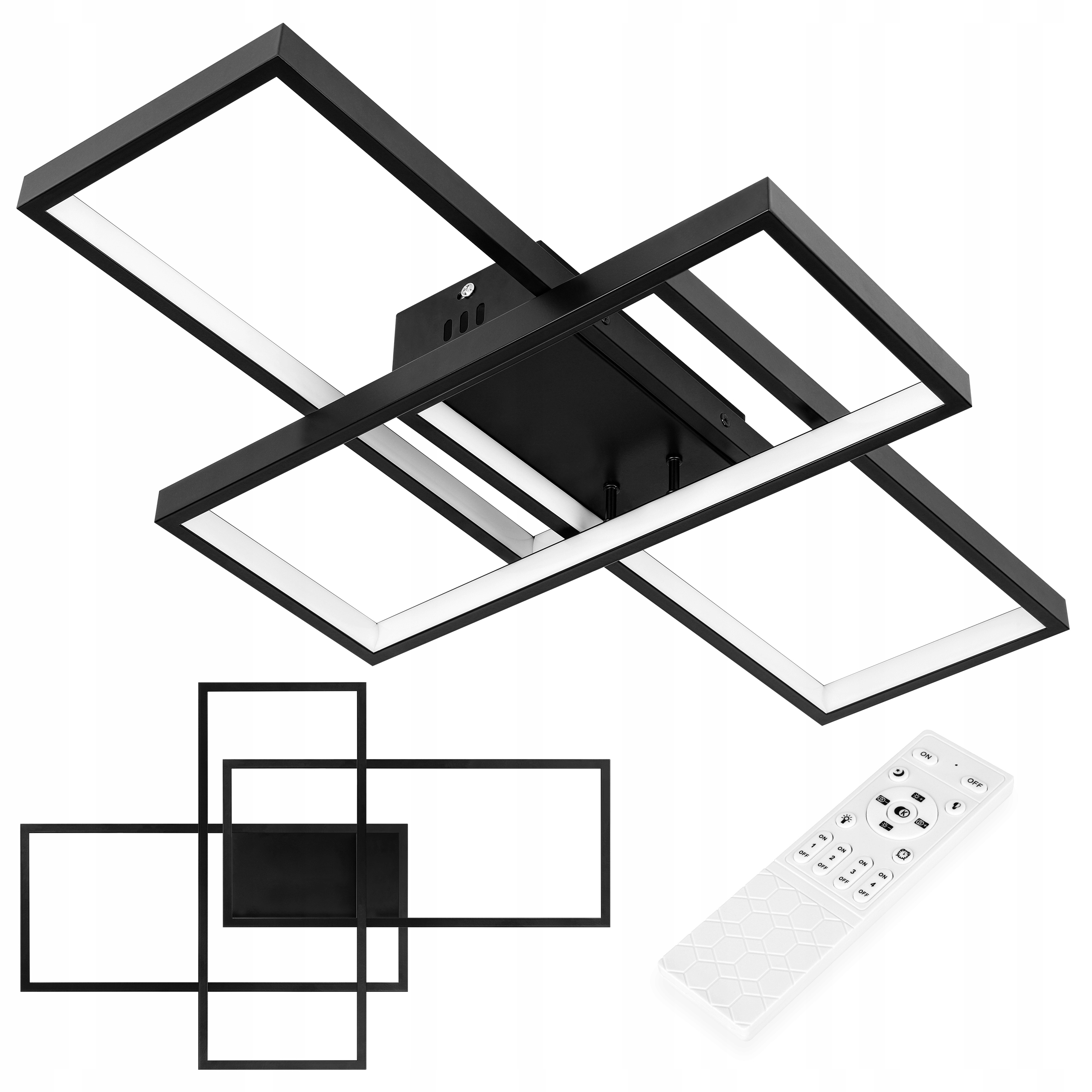 Závěsné stropní svítidlo Led Lustr Stropní Svítidlo s regulací Silné jasné světlo