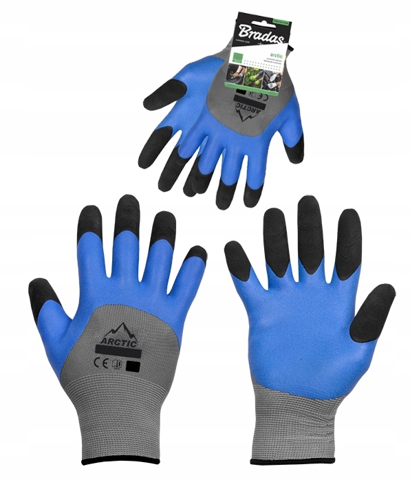 RĘKAWICE WODOODPORNE PIANKA FOAM SPIENIONY LATEKS ROBOCZE OGRODOWE ARCTIC 9