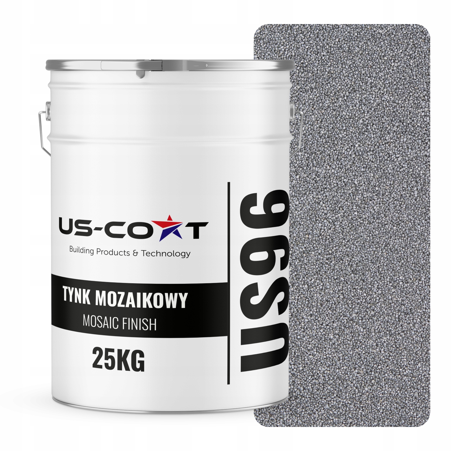 Mozaiková Omítka Mozaika 25 Kg Stříbrná Barva M11 Ozdobná Pryskyřičná Fasáda