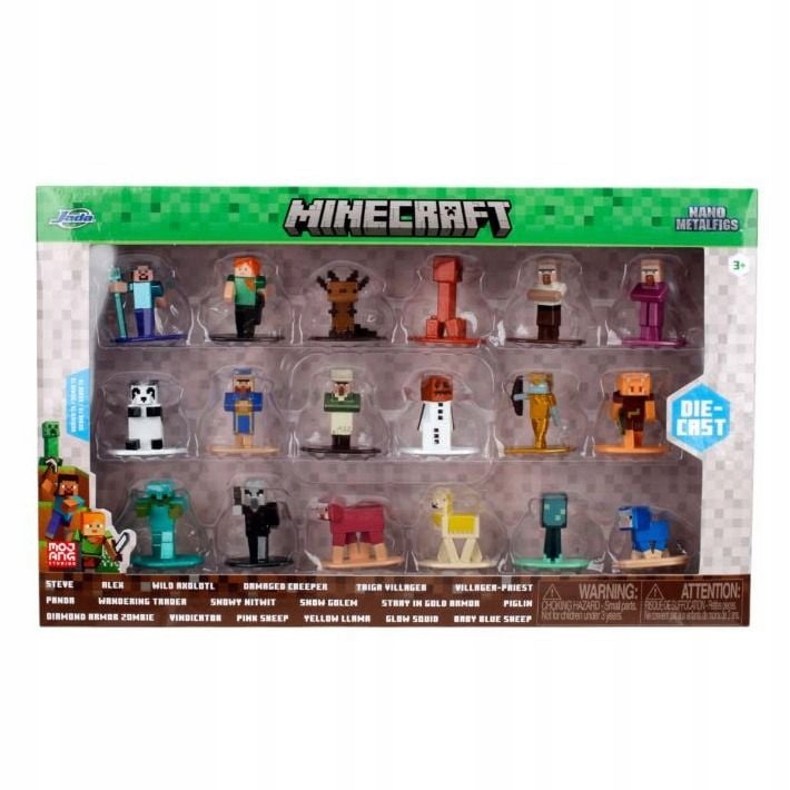 Minecraft Sada figurek Nano 18 kusů série 8 Jada Toys série 13