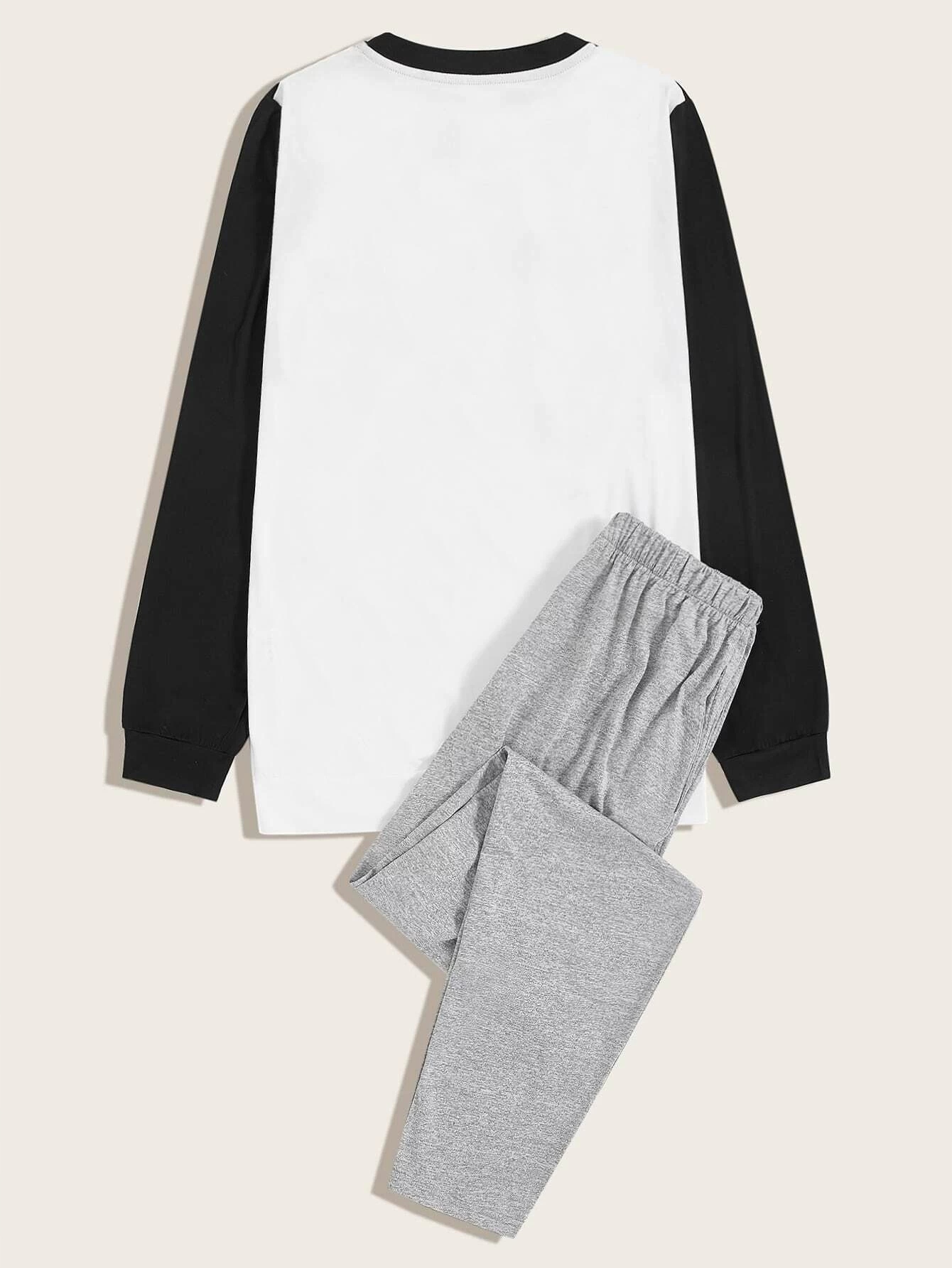 SHEIN Piżama męska koszulka + spodnie L Rozmiar L