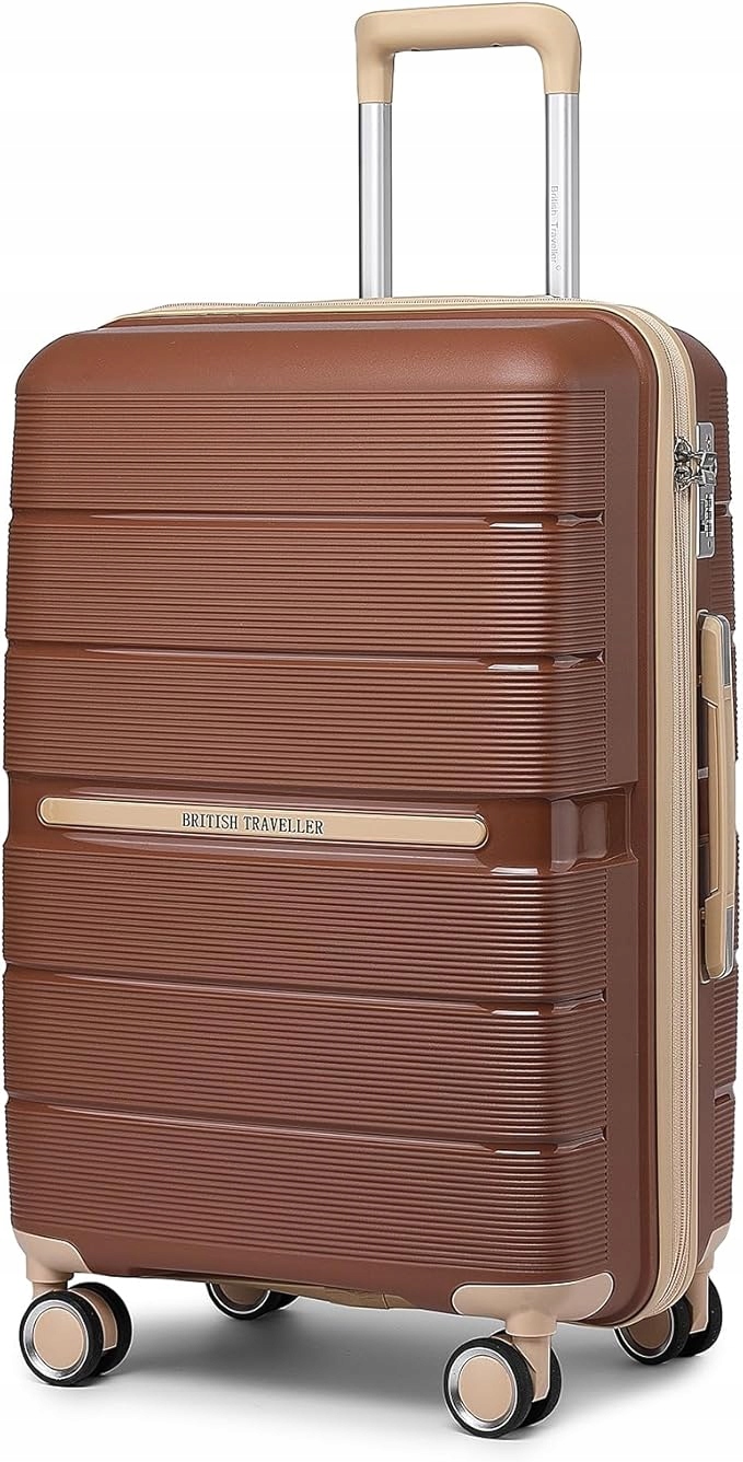 Tvrdá cestovní taška British Traveller velká vel 28" 101L Tsa zámek