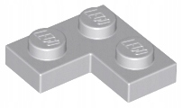 

Lego Płytka narożna 2x2 Jasny Szary 2420 Nowa 2SZT