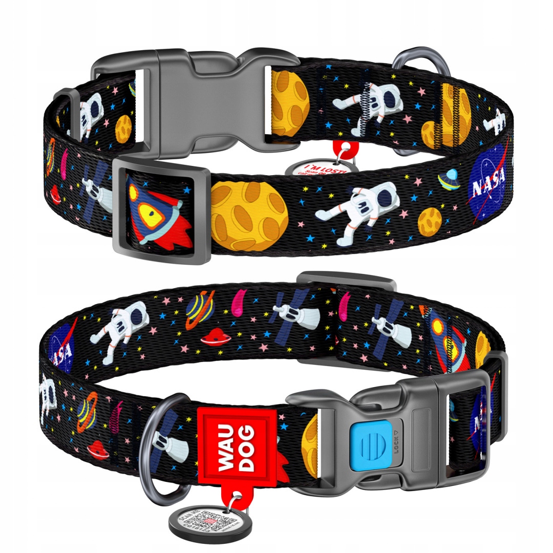 

Waudog obroża nylonowa dla psa Nasa 24-40/2 cm S