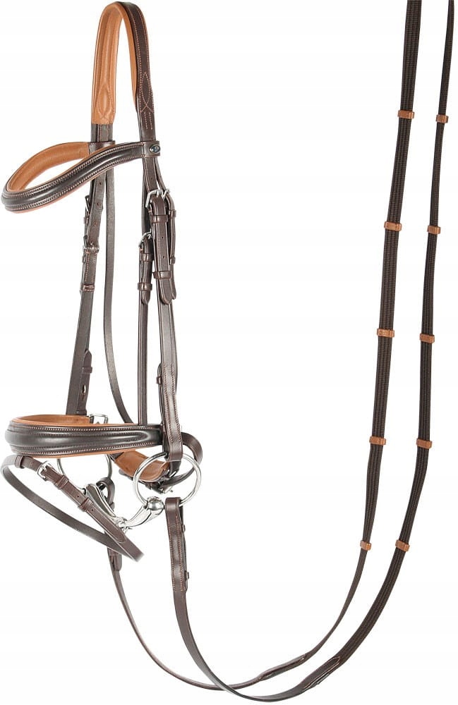 Ogłowie skórzane Harry's Horse Soft brązowe Cob