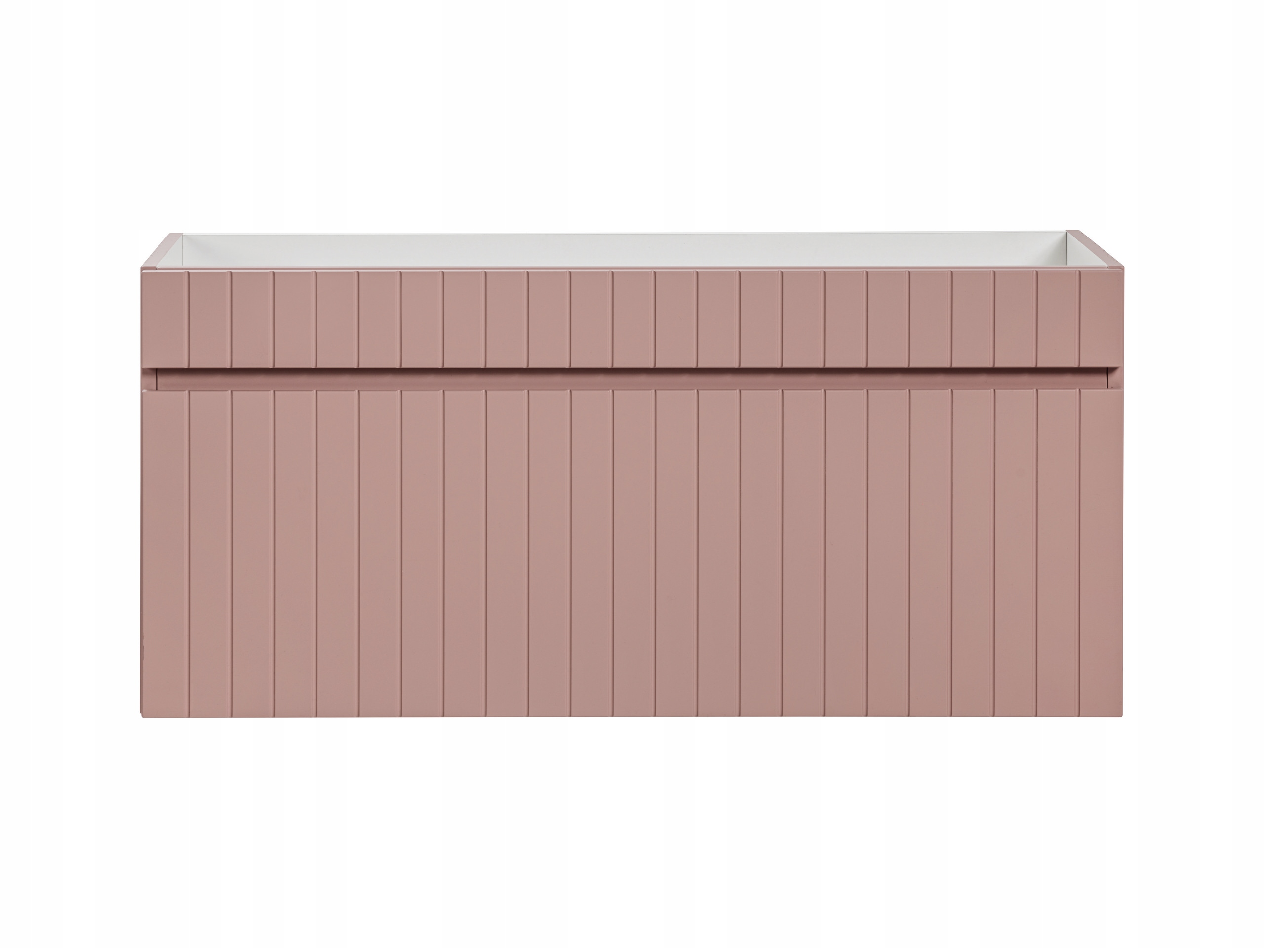 FREZOWANA Szafka pod Umywalkę PUDROWY RÓŻ Wisząca 100 cm z Blatem DĄB Kolor frontów inny kolor