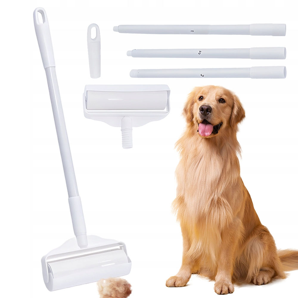 Lepicí Váleček S Nastavitelnou Délkou 124 CM, Ergonomický Držák Na Srst