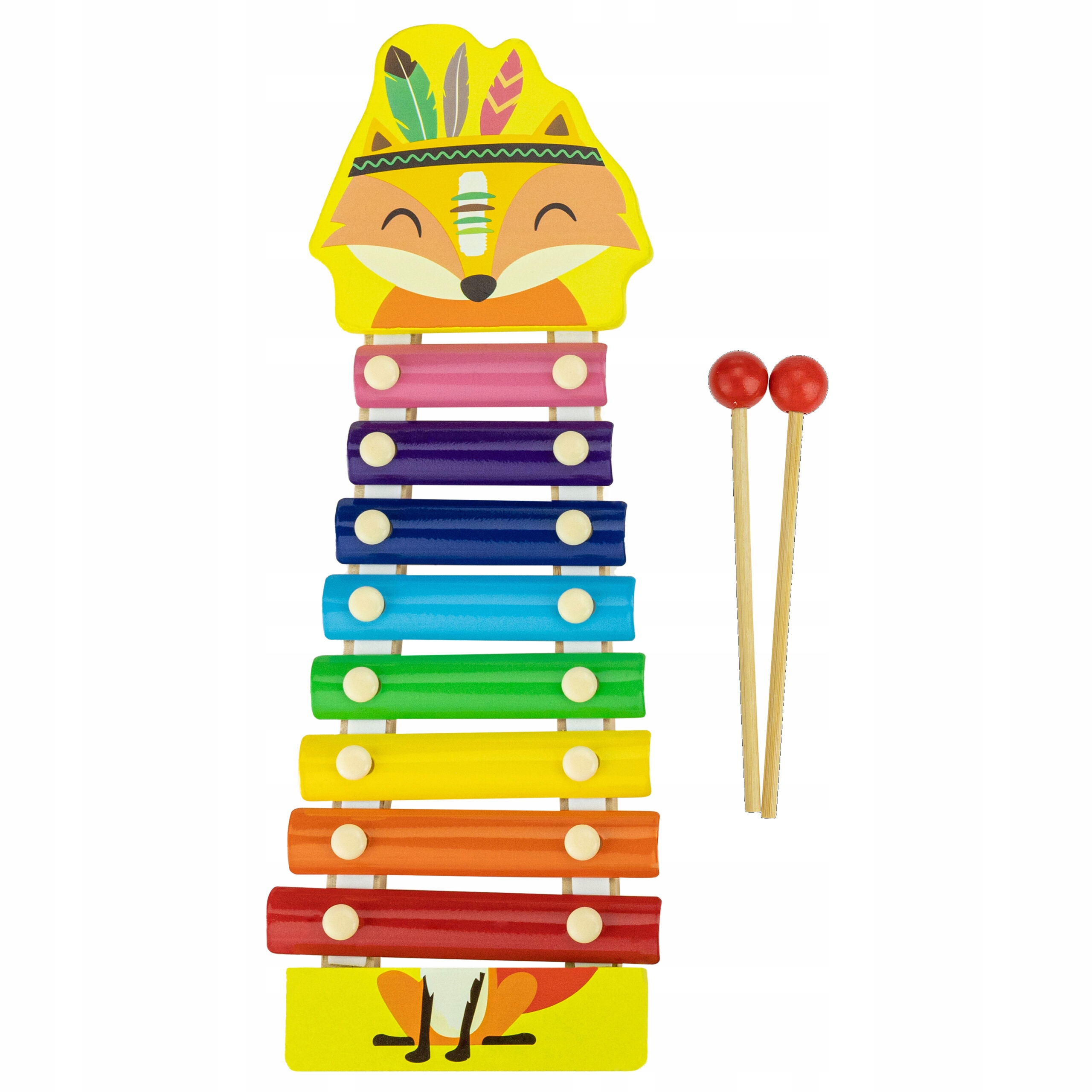 KOLOROWE CYMBAŁKI DREWNIANE DLA DZIECI EDUKACYJNE ZWIERZĄTKA 8 TONÓW Rodzaj cymbałki