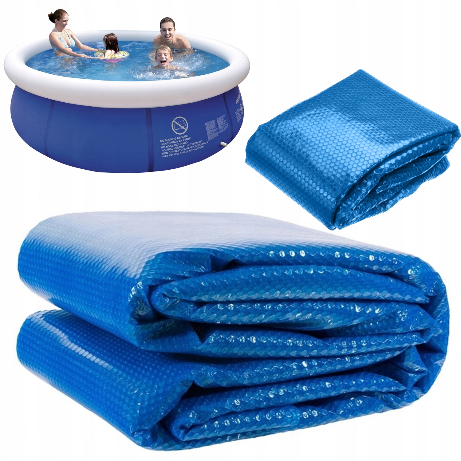 Solární Krycí Plachta fólie pro ohřev vody v bazénu Avenli Jilong 240 cm