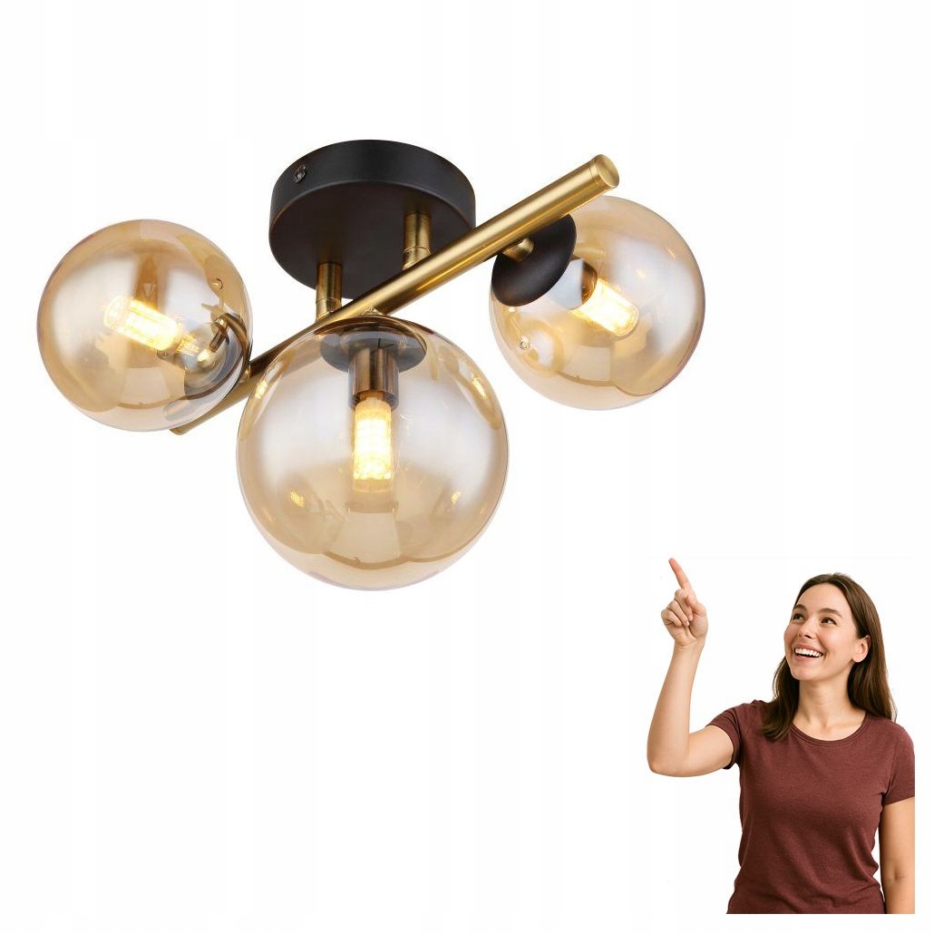 Stropná lampa Riha 56135-3W Globo