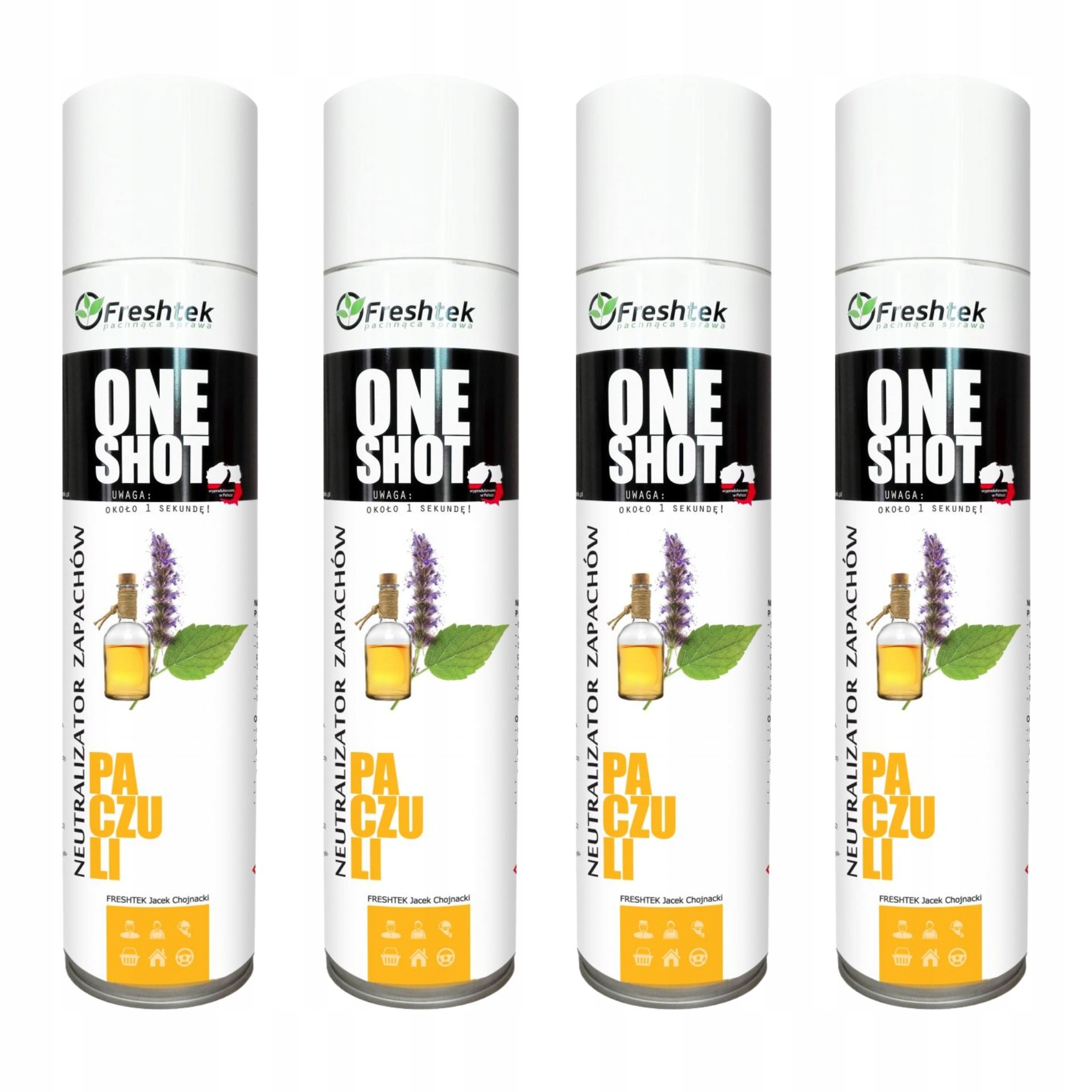 

One Shot Neutralizator zapachu 600ml paczula x4szt