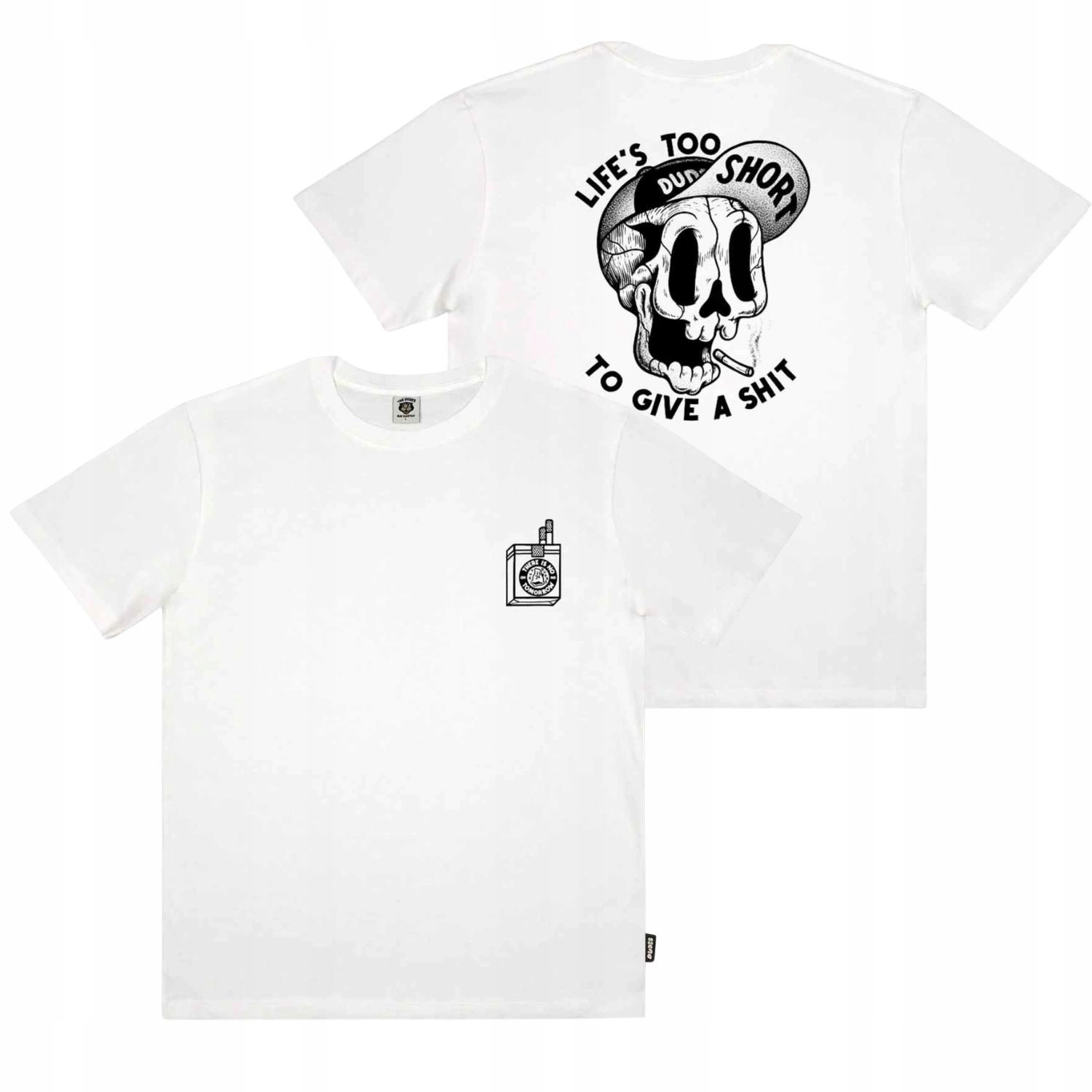 Pánské bavlněné Tričko The Dudes, bílý oversize potisk s potiskem vel. M