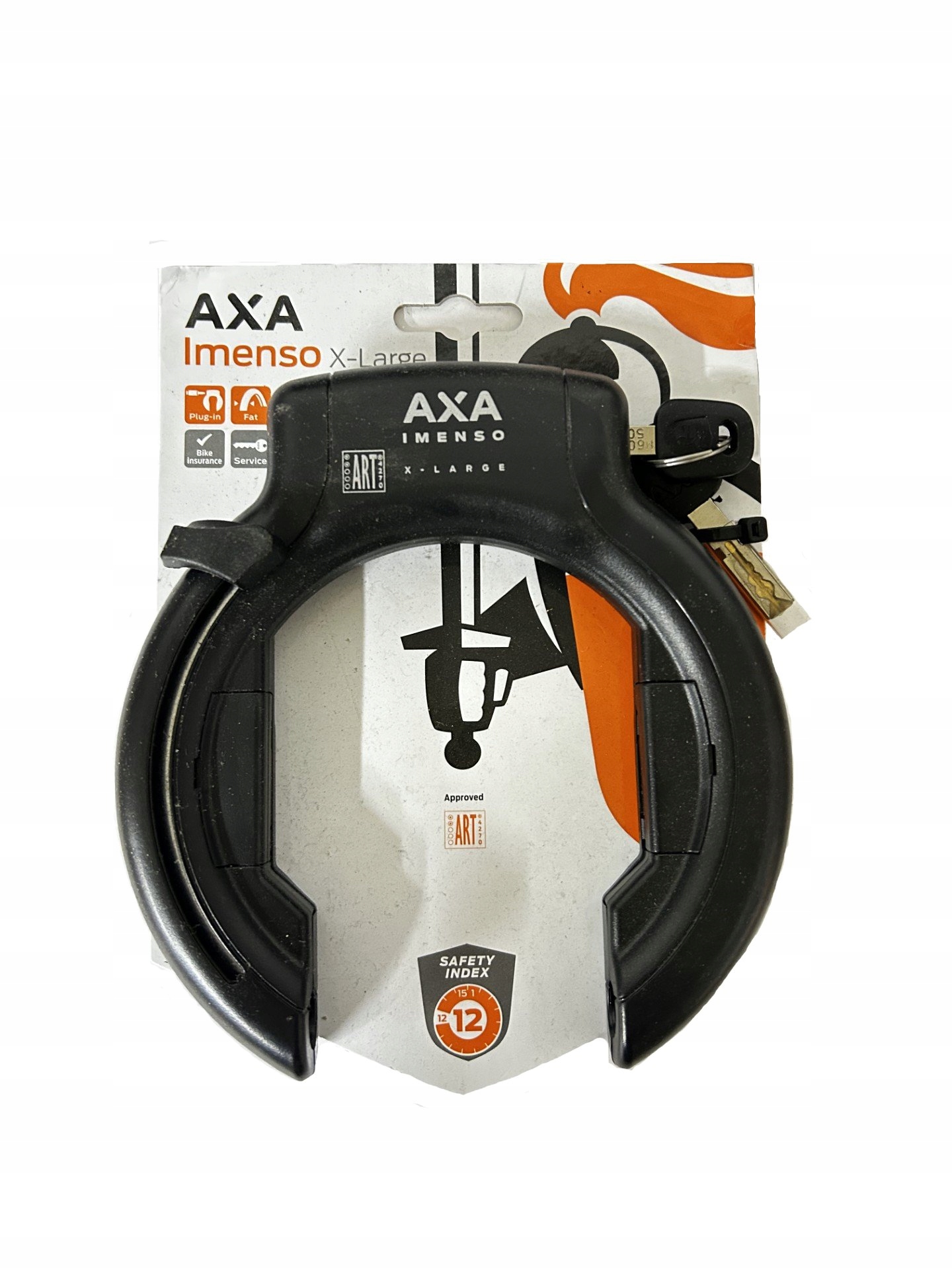 Zabezpieczenie Rowerowe Blokada Podkowa Koła Axa Imenso X-Large Szeroka