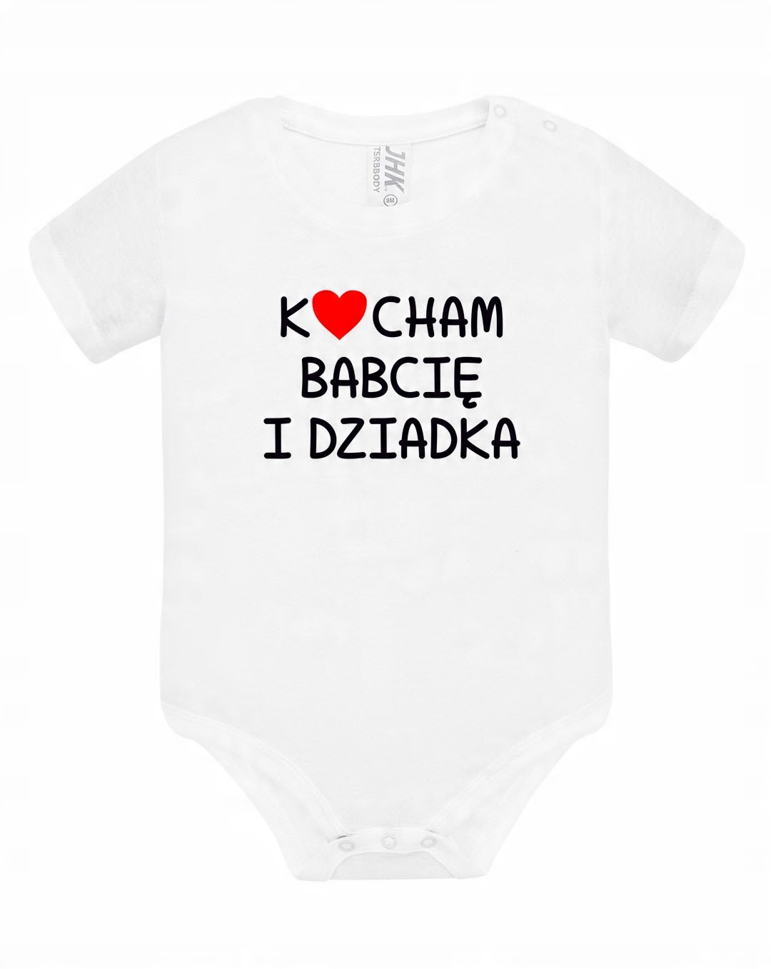 

Body białe nadruk Kocham Babcię I Dziadka 6M