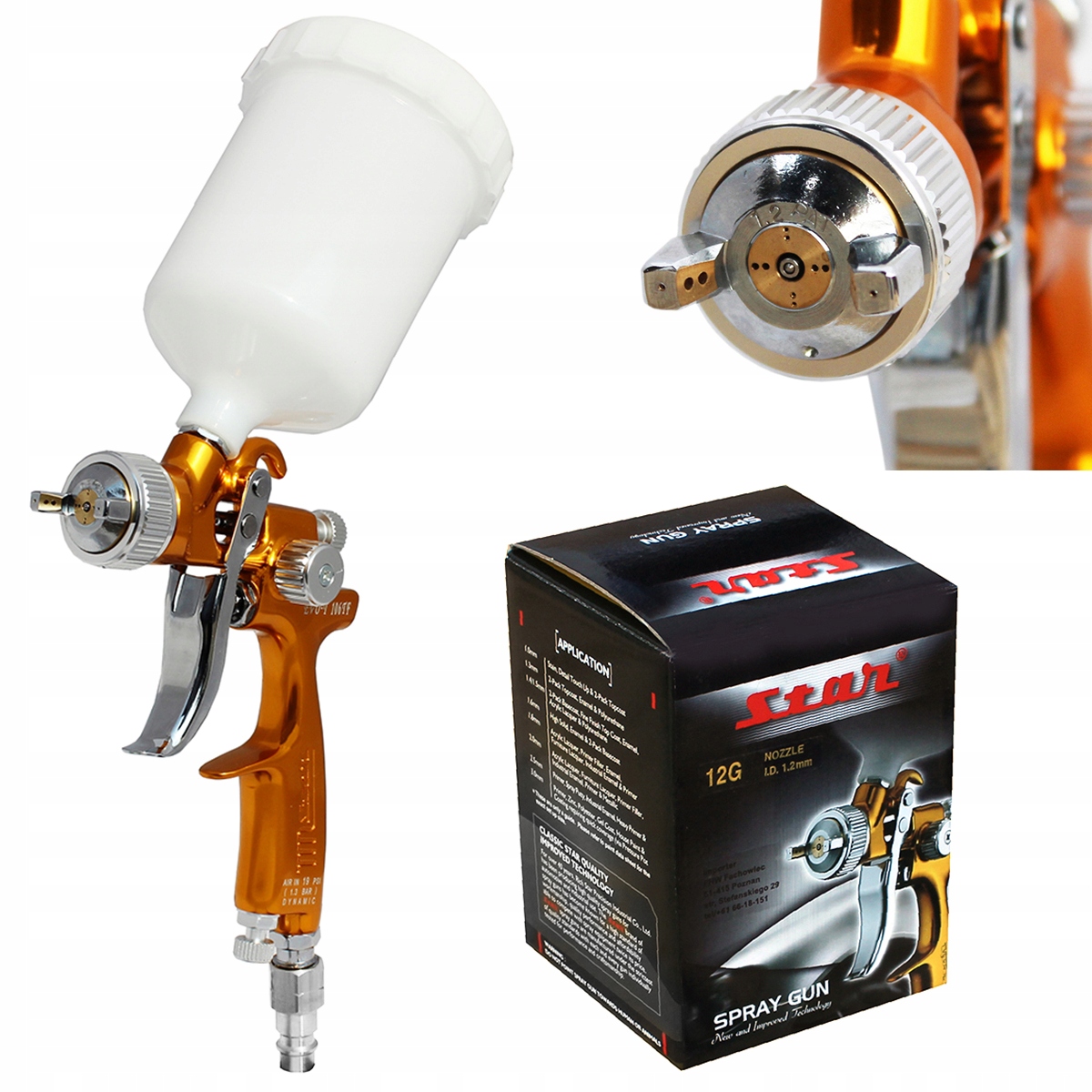 

Pistolet lakierniczy Mini Star Evo-t 106TF Slv 1,2