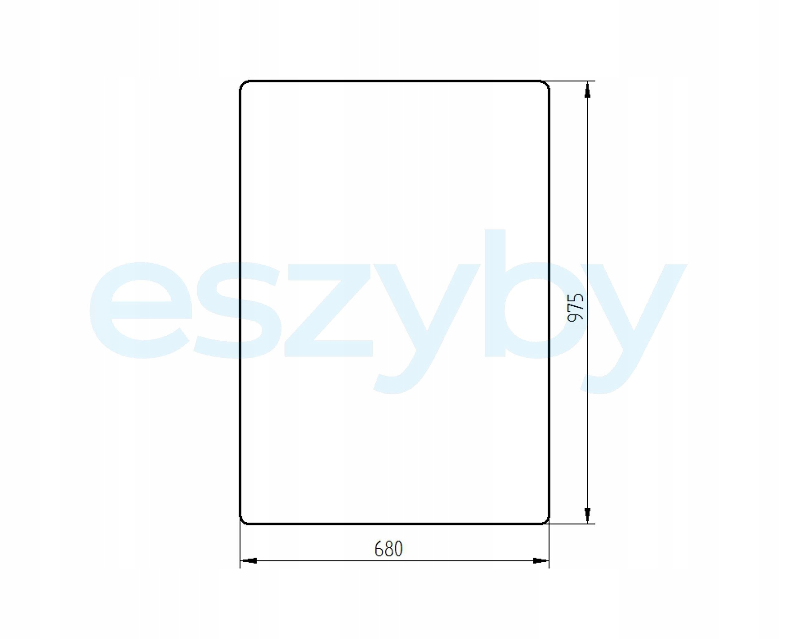 sklo teleskopický nakladač Manitou přední 449147