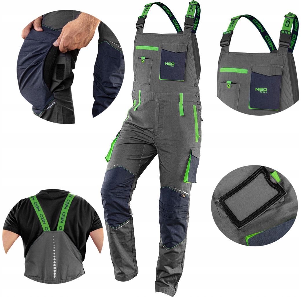 

Neo 81-247 Spodnie Robocze ogrodniczki Bawełna 3XL