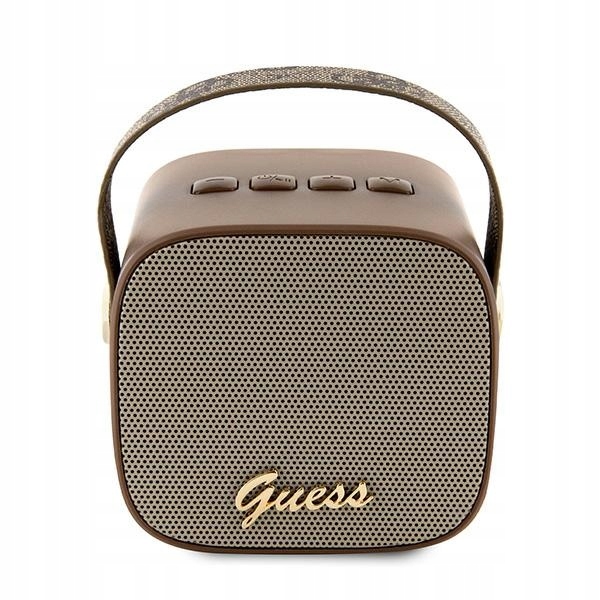 Guess głośnik Bluetooth GUWSB2P4SMW Speaker brown 4G Leather Script Logo wi