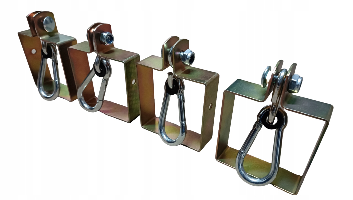 MOCOWANIE DO HUŚTAWKI OBEJMA HAK 120x120 MM zestaw 4 sztuk