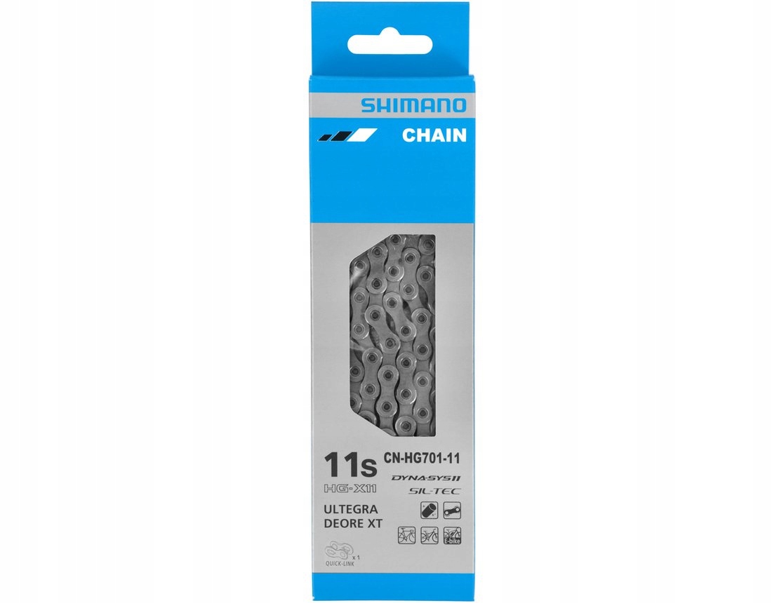 Shimano CN-HG701 Xt/ Slx Ultegra 11s łańcuch Quick Link 138 ogniw Długi