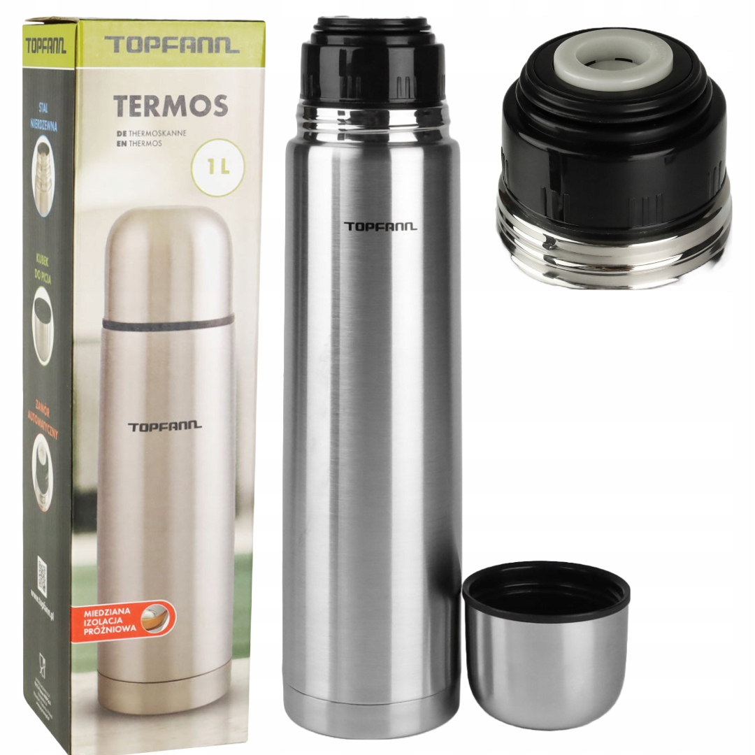 

Termos Pocisk Topfann 1000ML Stal Nierdzewna Kubek