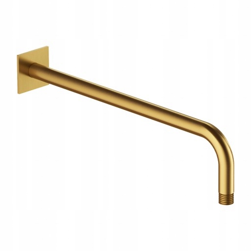 Nástenné Sprchové Rameno Štvorcové, Zlaté, 40 CM