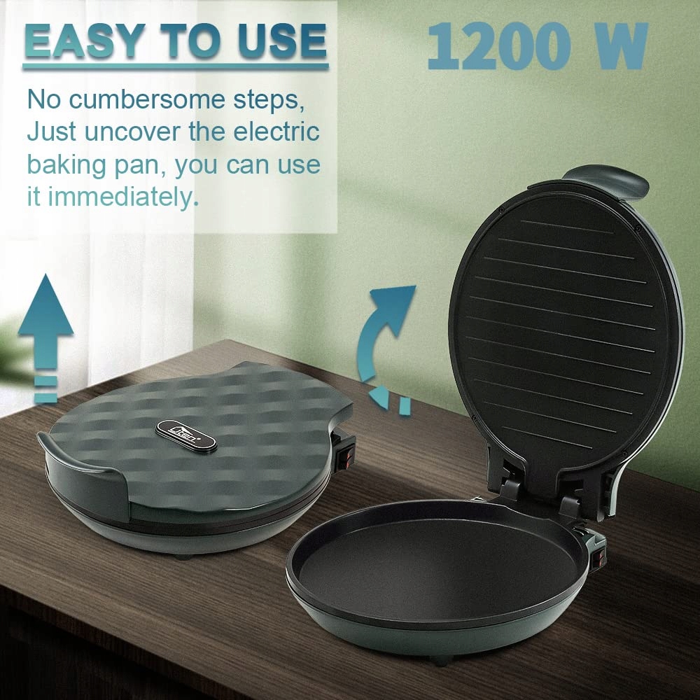 UTEN Elektryczny Grill Stołowy z Powłoką Nieprzywierającą 1200W BBQ — miniatura 2
