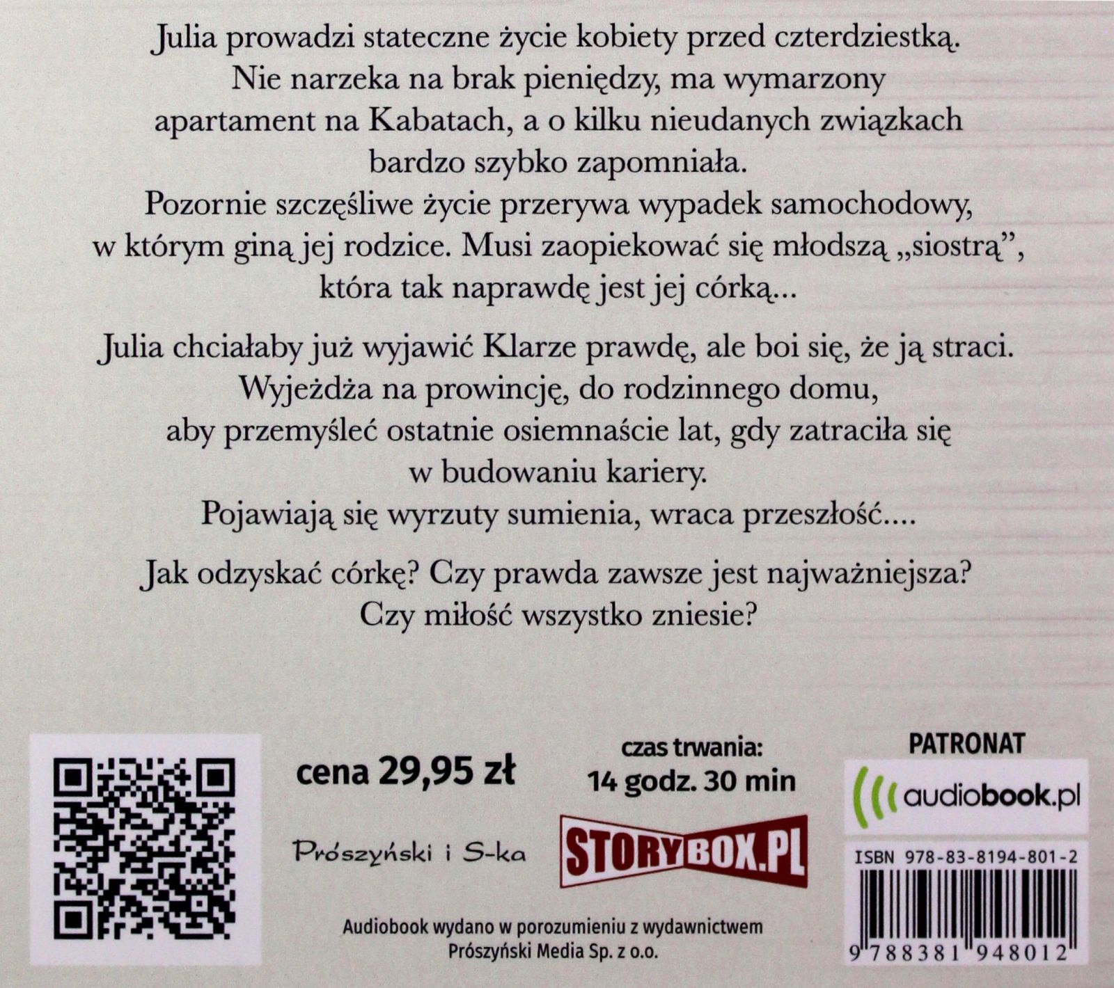 TO WSZYSTKO PRZEZ CIEBIE - ANNA KARPIŃSKA [AUDIOBOOK] Stan opakowania oryginalne