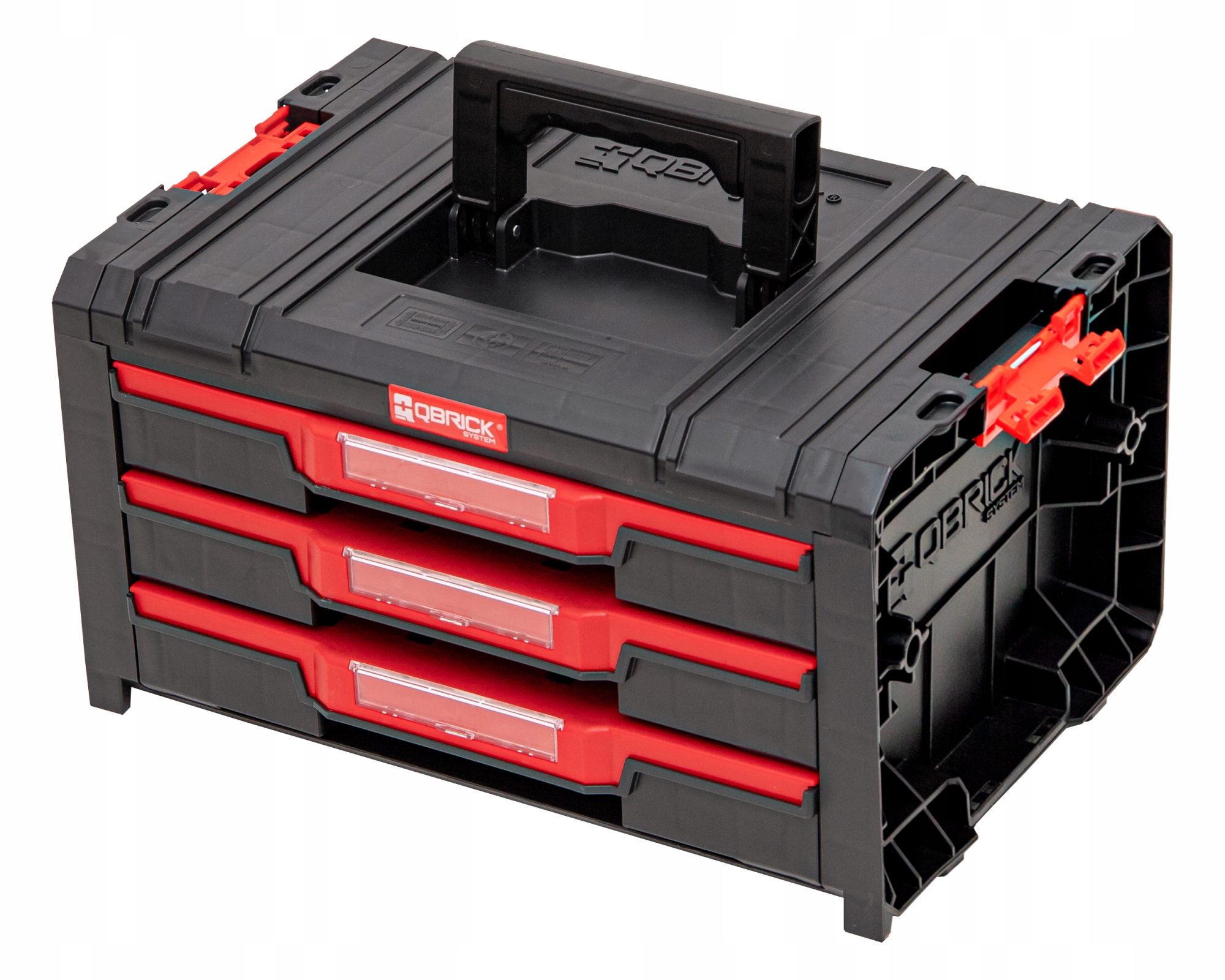 Skříňka se zásuvkami Qbrick System Pro 2.0 Drawer 3 Toolbox Basic