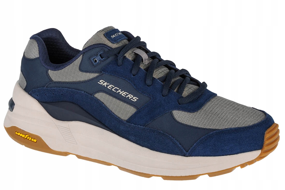 Skechers Global Jogger [41] Pánské tenisky Semišové, tmavě modré