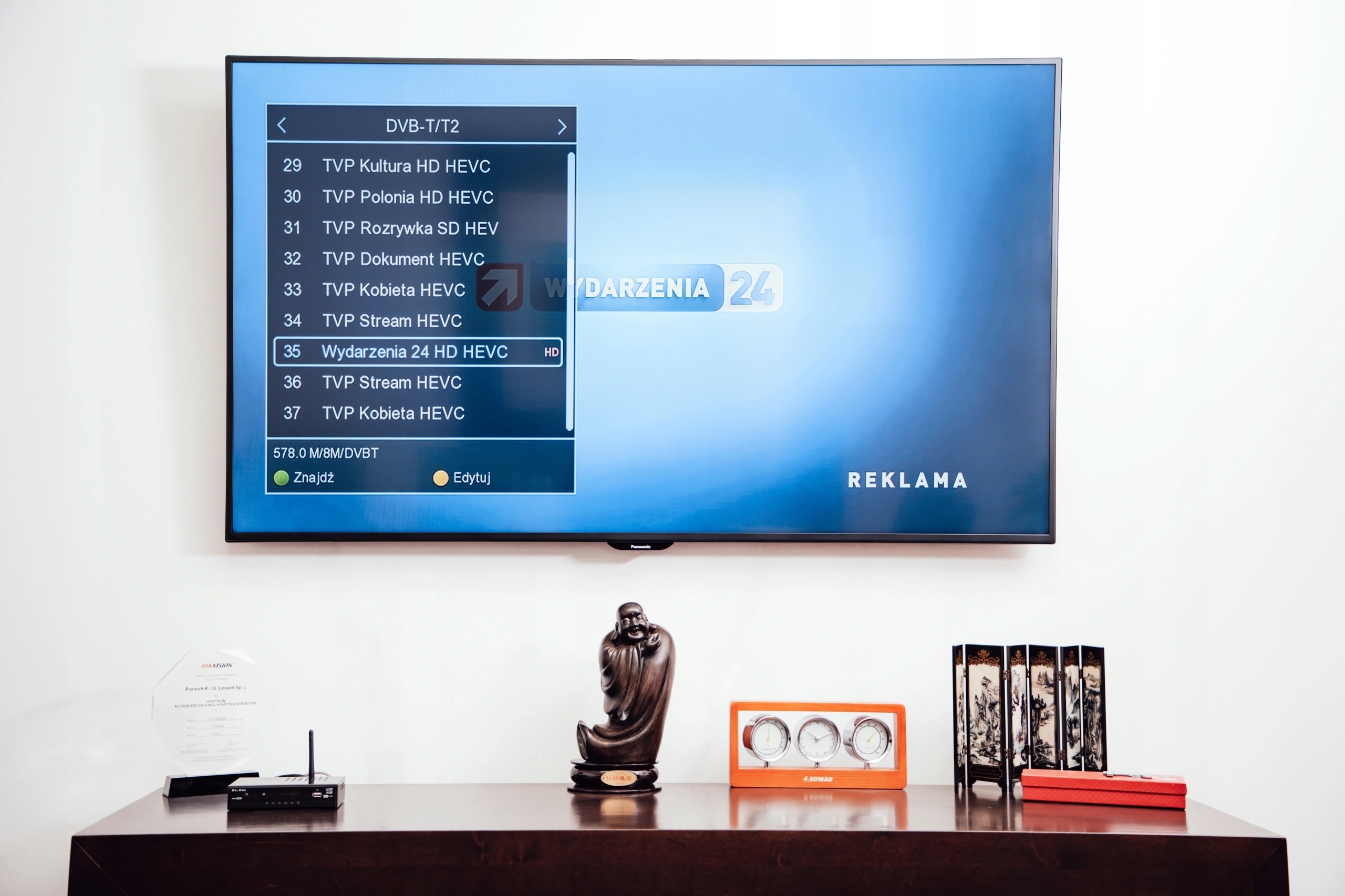 Tuner Dekoder Cyfrowy TV HD DVB-T2 HDMI H.265 HEVC Kod producenta 77-043#